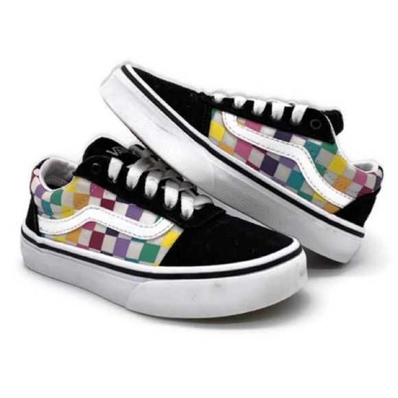 Vans Other - Vans Rainbow Checkerboard Ward Shoes 12 Youth